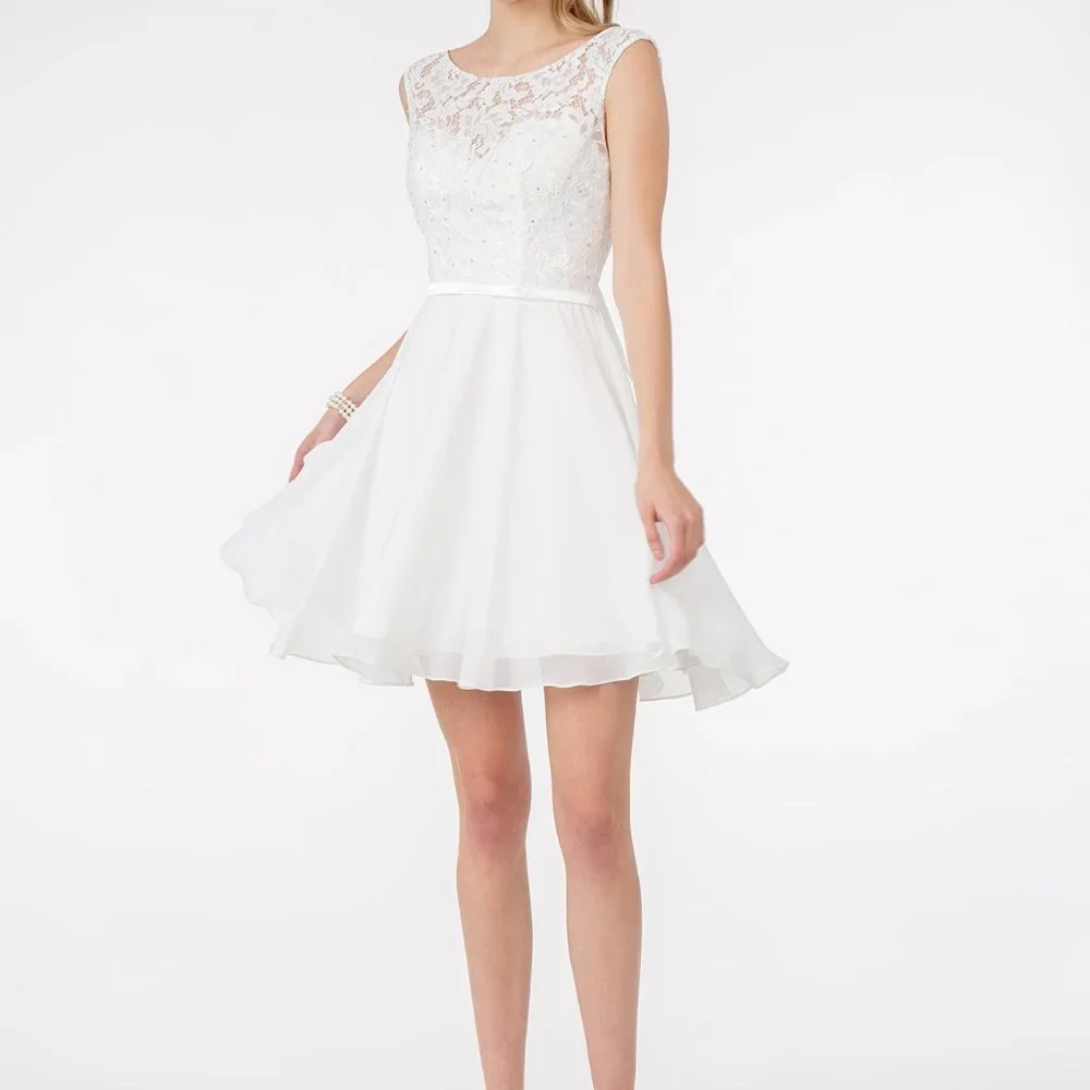 Scoop Neck A-Line Shape Prom Dress GS2807